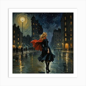 Night In Paris Art Print