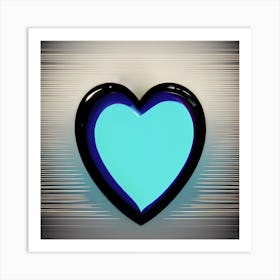 Blue Heart Art Print