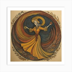 Autumn Witch Art Print