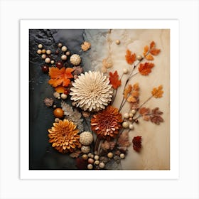 Autumn Flowers 5 Art Print