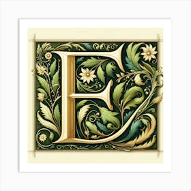 Letter E 2 Art Print