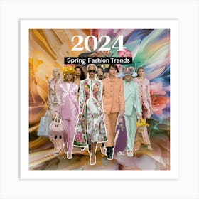 2024 Spring Fashion Trends Art Print