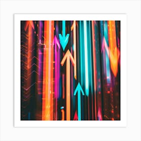 Abstract Arrows Art Print