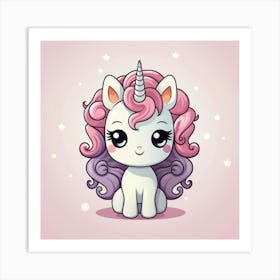 Cute Unicorn 367 Art Print