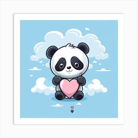 Cute Panda Art Print