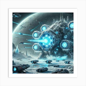 Glacial Leviathan Art Print