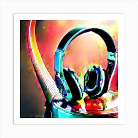 Headphones 1 Art Print