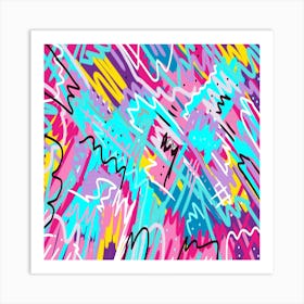 Color and Detail Abstract Painting Art Print