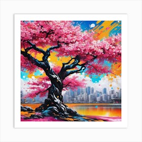 Cherry Blossom Tree 21 Art Print