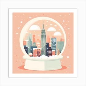 New York City Usa 2 Snowglobe Art Print