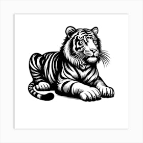 Art of tiger Art Print
