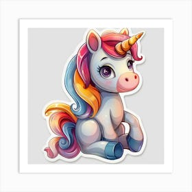 Unicorn Sticker 47 Art Print