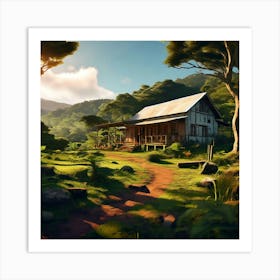 Off Grid Homestead In Kaitaia New Zealand Art Print