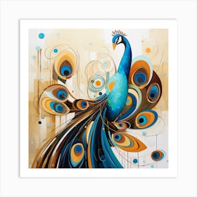 Peacock Art Print