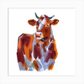 Hereford Cow 04 1 Art Print