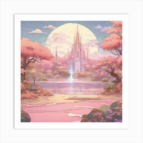 Pink Castle Art Print