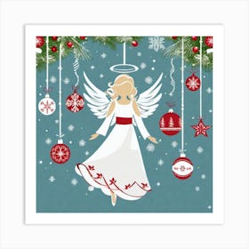 Angel Christmas Card Art Print