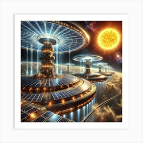 Solar Collectors Converted Art Print