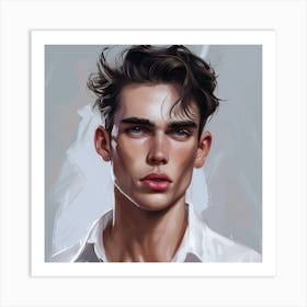 Portrait Of A Young Man Art Print