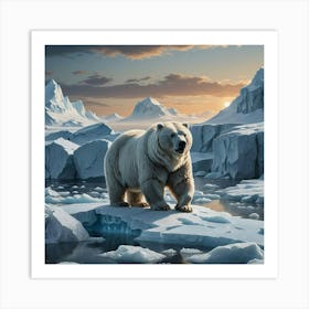 Ice Bread In Svalbard Art Print