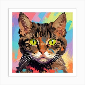 Portrait Of A Cat Art Print