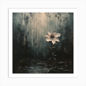 Oneeline42 A Rare Singularity Starflower Bloom In Heartbreak 2 Art Print