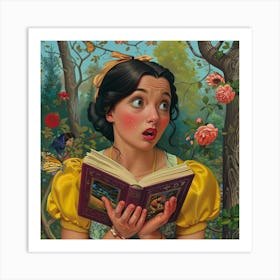 Snow White And The Seven Dwarfs Art Print