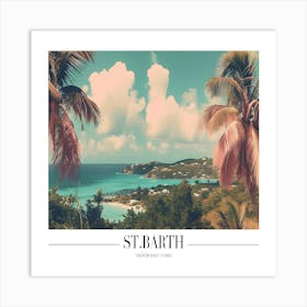 St Barth Island Art Print