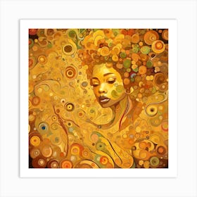 Abstract Of A Woman 3 Art Print