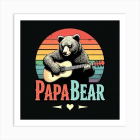 Papa Bear Art Print