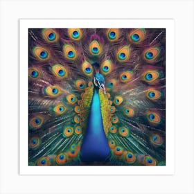 Peacock Art Print