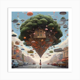 City In The Sky Art Print