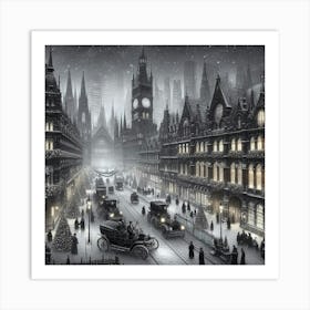 Christmas In London 1 Art Print