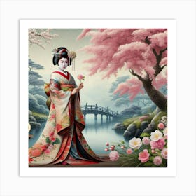 Geisha 220 Art Print