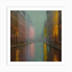 City At Night Art Print