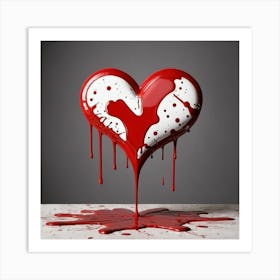 Bloody Heart Art Print