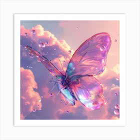 Butterfly In The Sky 1 Art Print