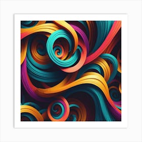 Abstract Swirls 8 Art Print