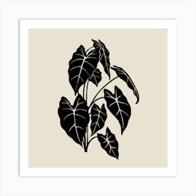 Monochromatic Foliage I Art Print