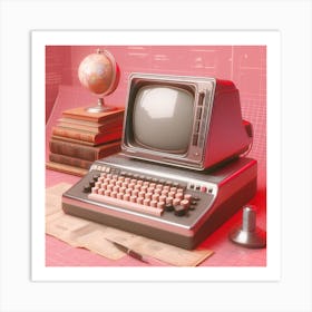 Vintage Computer Art Print