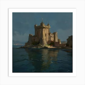 Castle On The Water Art Print