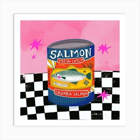 Vintage Salmon Tin Sea Food Art Print