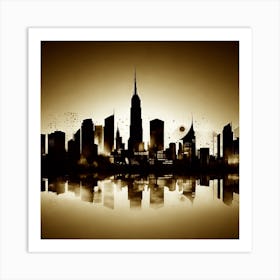 New York City Skyline 53 Art Print