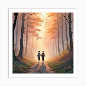 Romantic Couple Art Print (1) Art Print