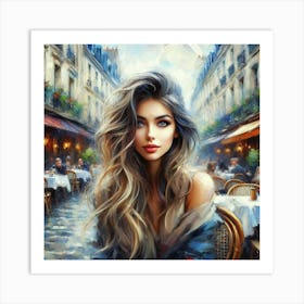 Paris Girl Art Print