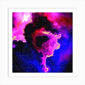 100 Nebulas in Space with Stars Abstract n.076 Art Print