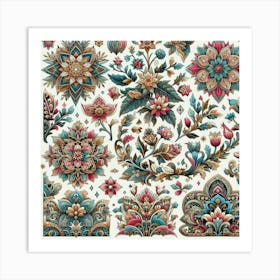 Floral Decorations Art Print