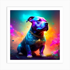 Colorful Dog Art Print