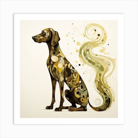 Abstract Dog 1 Art Print