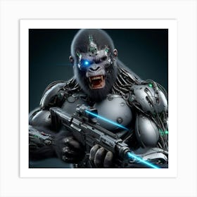 Ape Warrior Art Print